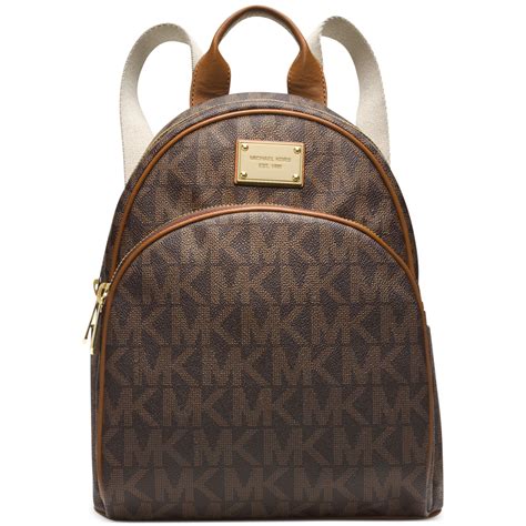 michael kors bags brown color|michael kors brown leather backpack.